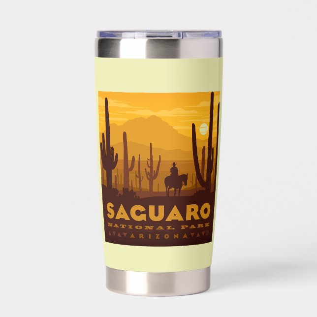 Saguaro Square National Park | Arizona Insulated Tumbler (Front)