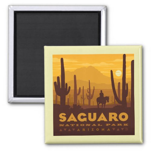 Saguaro Square National Park  Arizona Magnet