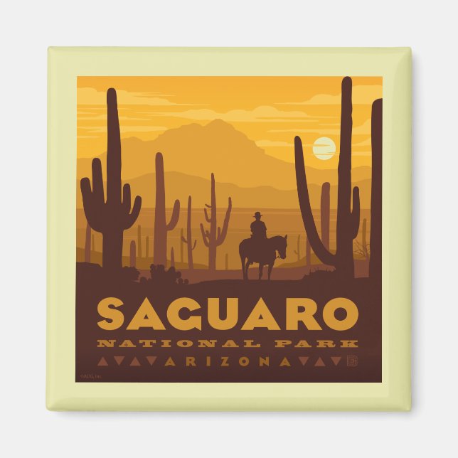 Saguaro Square National Park | Arizona Magnet (Front)