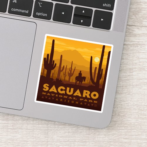 Saguaro Square National Park  Arizona Sticker