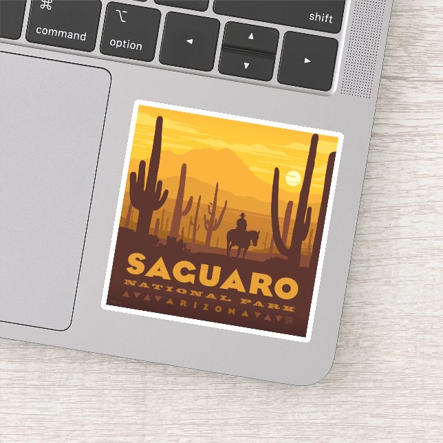 Saguaro Square National Park | Arizona Sticker (Detail)