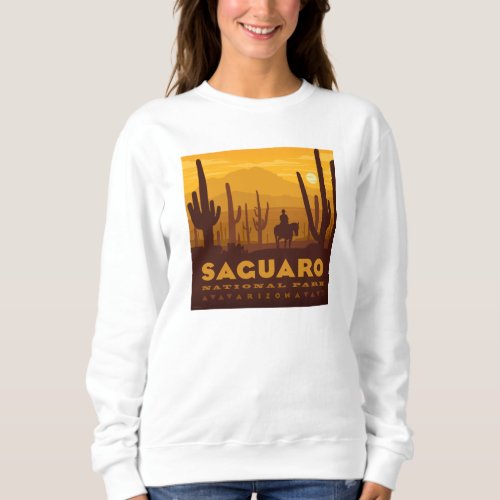 Saguaro Square National Park  Arizona Sweatshirt