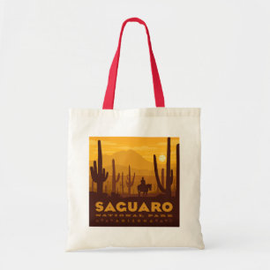 Saguaro Square National Park Arizona Tote Bag