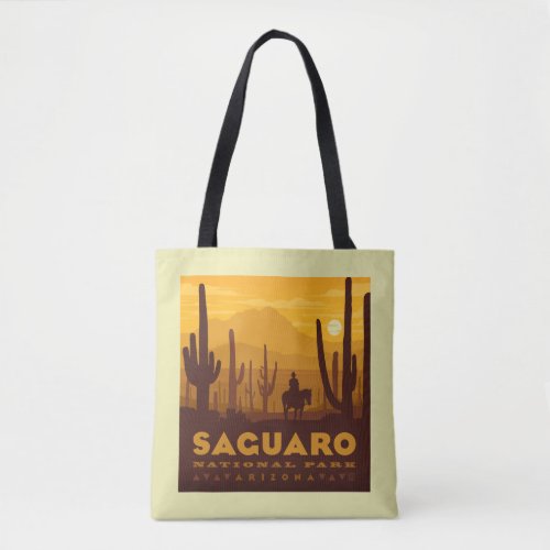 Saguaro Square National Park  Arizona Tote Bag