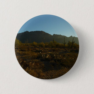 Saguaro Sunrise at Saguaro National Park Button