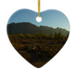 Saguaro Sunrise at Saguaro National Park Ceramic Ornament