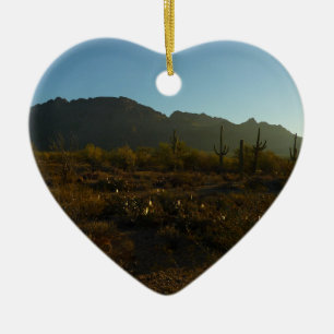 Saguaro Sunrise at Saguaro National Park Ceramic Ornament