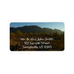 Saguaro Sunrise at Saguaro National Park Label