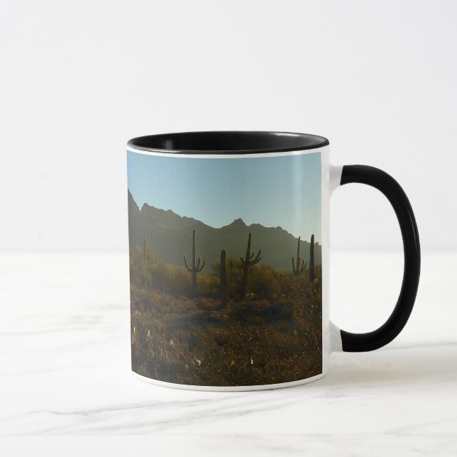 Saguaro Sunrise at Saguaro National Park Mug (Right)