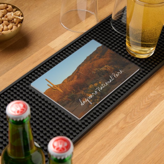 Saguaro Sunset I Arizona Desert Landscape Bar Mat (Insitu (Bar 2))
