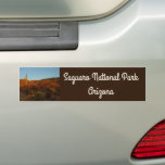 Saguaro Sunset I Arizona Desert Landscape Bumper Sticker