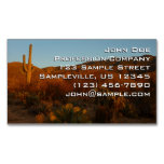 Saguaro Sunset I Arizona Desert Landscape Business Card Magnet