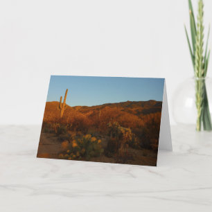 Saguaro Sunset I Arizona Desert Landscape Card