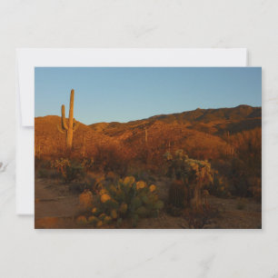 Saguaro Sunset I Arizona Desert Landscape Card