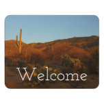 Saguaro Sunset I Arizona Desert Landscape Door Sign