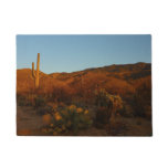 Saguaro Sunset I Arizona Desert Landscape Doormat