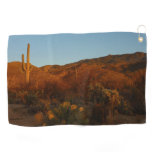 Saguaro Sunset I Arizona Desert Landscape Golf Towel
