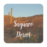 Saguaro Sunset I Arizona Desert Landscape Hand Sanitizer Packet
