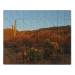 Saguaro Sunset I Arizona Desert Landscape Jigsaw Puzzle