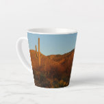Saguaro Sunset I Arizona Desert Landscape Latte Mug