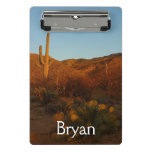 Saguaro Sunset I Arizona Desert Landscape Mini Clipboard