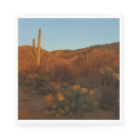 Saguaro Sunset I Arizona Desert Landscape Napkins