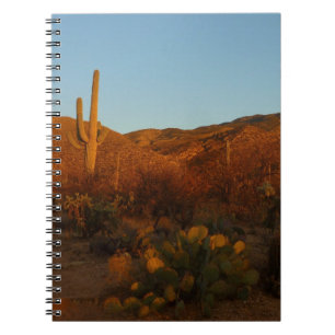 Saguaro Sunset I Arizona Desert Landscape Notebook