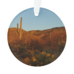 Saguaro Sunset I Arizona Desert Landscape Ornament