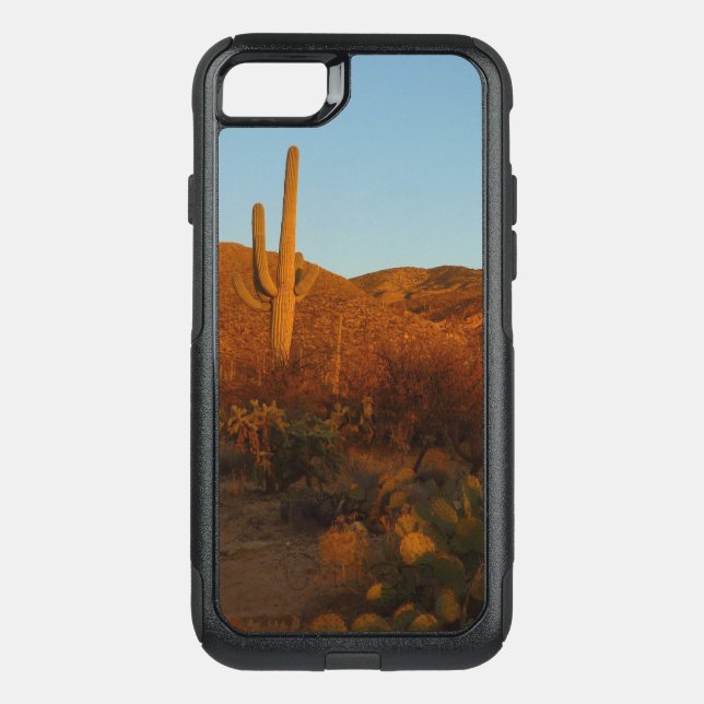 Saguaro Sunset I Arizona Desert Landscape Otterbox iPhone Case (Back)
