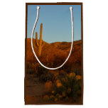 Saguaro Sunset I Arizona Desert Landscape Small Gift Bag