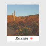 Saguaro Sunset I Arizona Desert Landscape Sticker