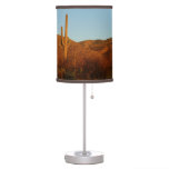 Saguaro Sunset I Arizona Desert Landscape Table Lamp