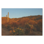 Saguaro Sunset I Arizona Desert Landscape Tissue Paper