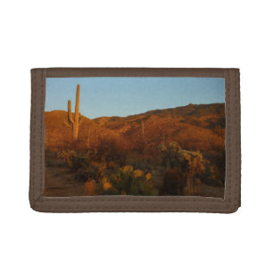 Saguaro Sunset I Arizona Desert Landscape Trifold Wallet