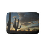 Saguaro Sunset II Arizona Desert Landscape Bath Mat