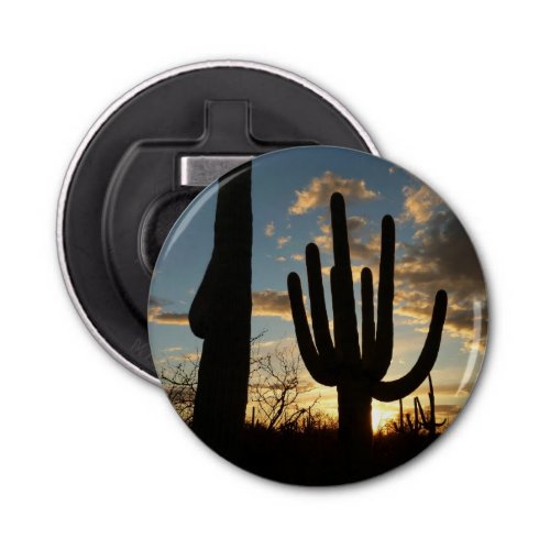 Saguaro Sunset II Arizona Desert Landscape Bottle Opener