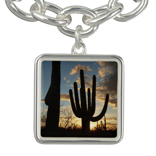 Saguaro Sunset II Arizona Desert Landscape Bracelet (Design)