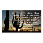 Saguaro Sunset II Arizona Desert Landscape Business Card Magnet