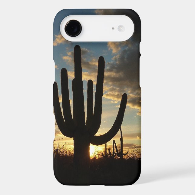 Saguaro Sunset II Arizona Desert Landscape Case-Mate iPhone Case (Back)