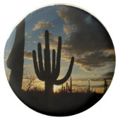 Saguaro Sunset II Arizona Desert Landscape Chocolate Dipped Oreo (Front)