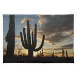 Saguaro Sunset II Arizona Desert Landscape Cloth Placemat