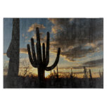 Saguaro Sunset II Arizona Desert Landscape Cutting Board