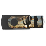 Saguaro Sunset II Arizona Desert Landscape Flash Drive