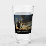 Saguaro Sunset II Arizona Desert Landscape Glass