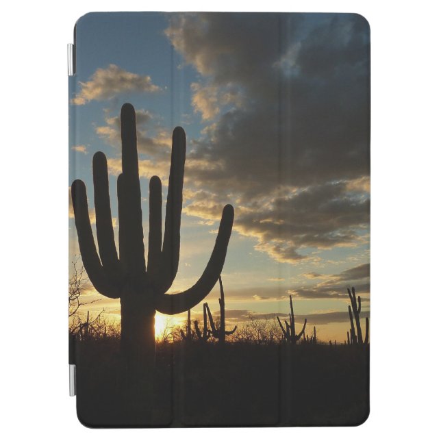 Saguaro Sunset II Arizona Desert Landscape iPad Air Cover (Front)
