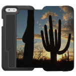 Saguaro Sunset II Arizona Desert Landscape iPhone 6/6s Wallet Case