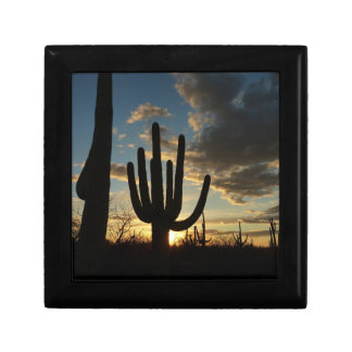 Saguaro Sunset II Arizona Desert Landscape Keepsake Box
