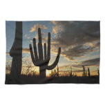 Saguaro Sunset II Arizona Desert Landscape Kitchen Towel