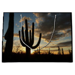 Saguaro Sunset II Arizona Desert Landscape Large Gift Bag