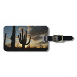 Saguaro Sunset II Arizona Desert Landscape Luggage Tag